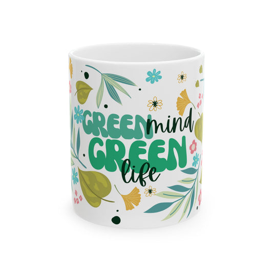 Mug - 'Green Mind Green Life'