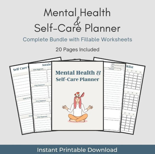 Mental Health & Self-Care Planner