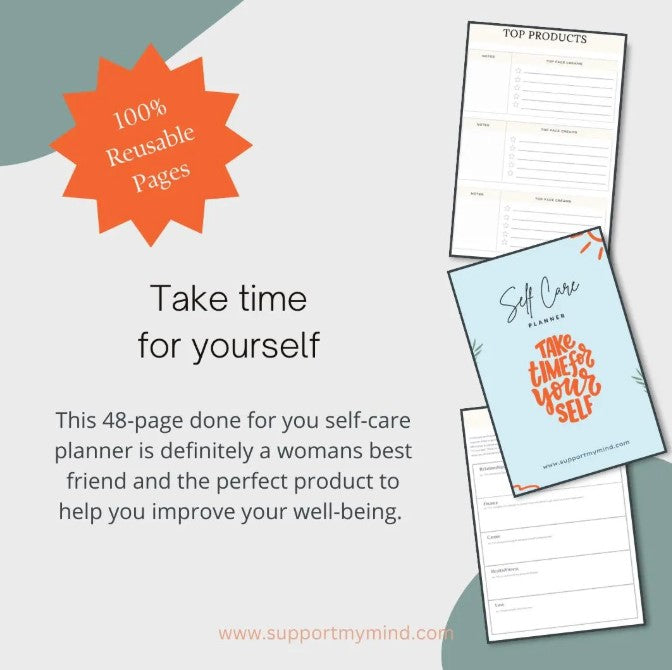 Self-Care Planner: Take Time for Yourself